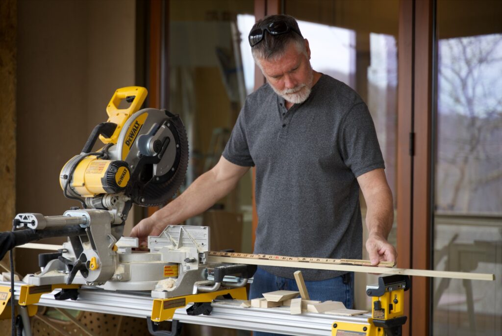 vmw employee measuring Custom Cabinets Greenville