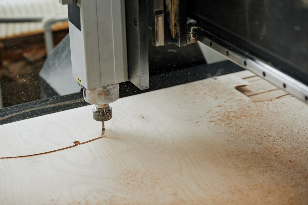 CNC Machine Cutting Wood in Greenville